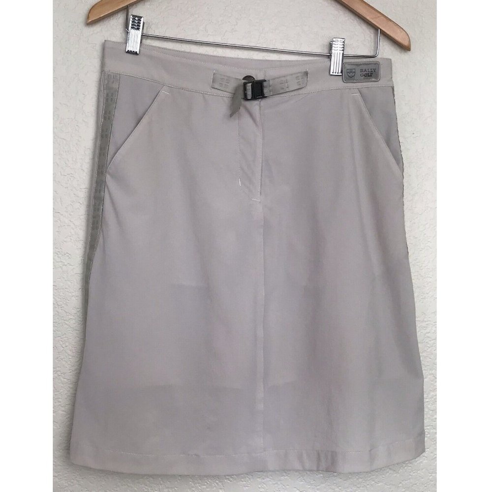 BALLY GOLF Womens Skirt Skort Size 12 EU 42 UK‎ L Stretch Beige Pockets